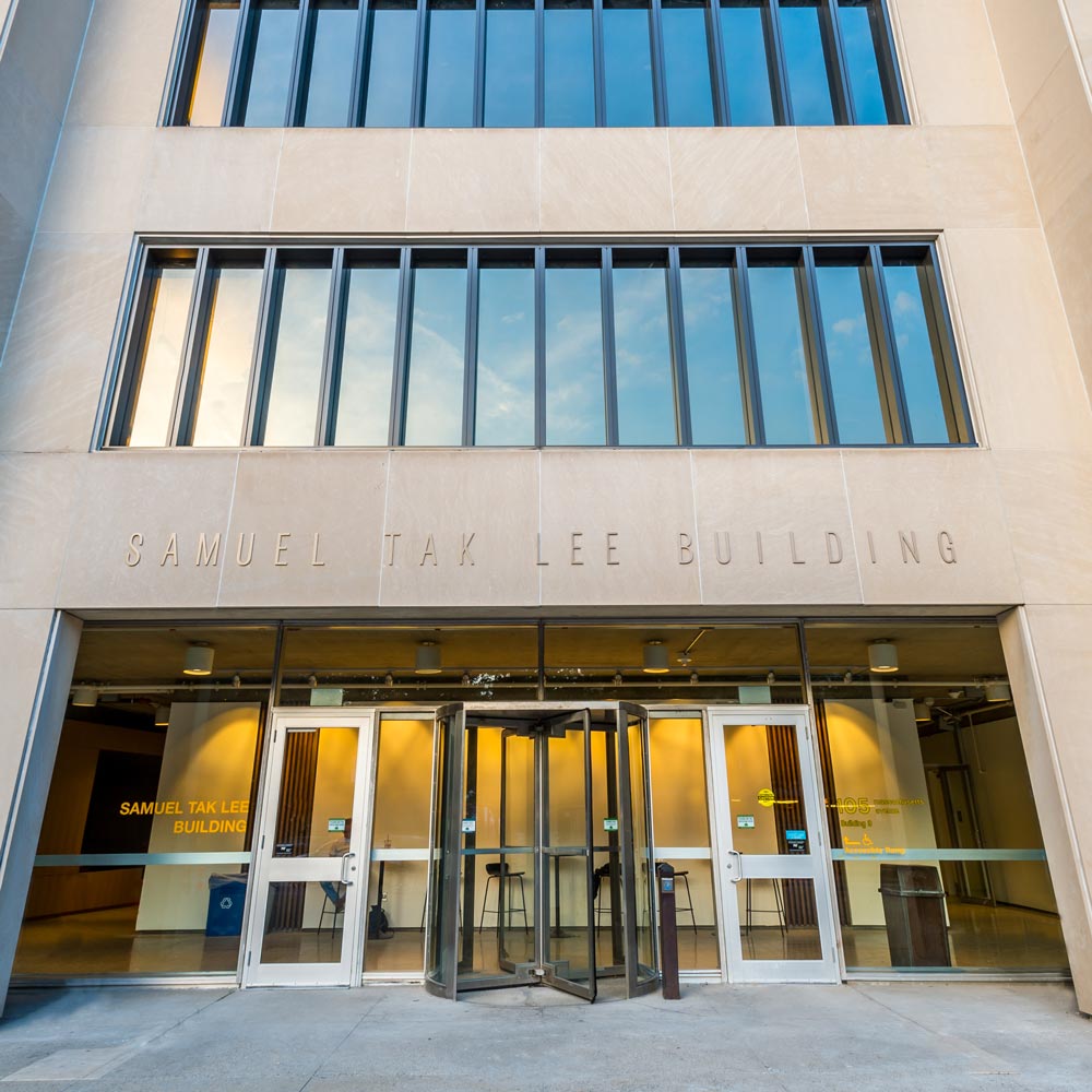 Image of Samuel Tak Lee building from the front door.